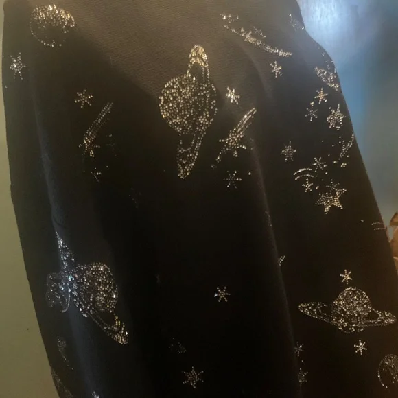 GALLAXY RHINESTONES WINGS ON BACK SWEATSHIRT BRAND NEW WITH TAGS SIZE XXL - Picture 2 of 12